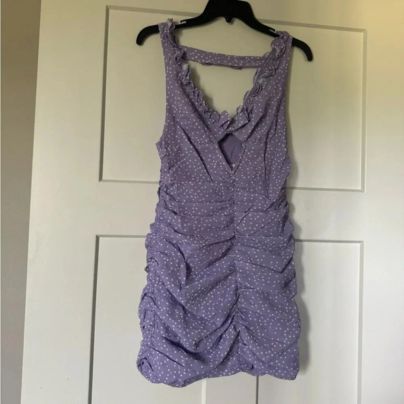 FLL Purple Ruffle Mini Dress - Picture 3 of 5